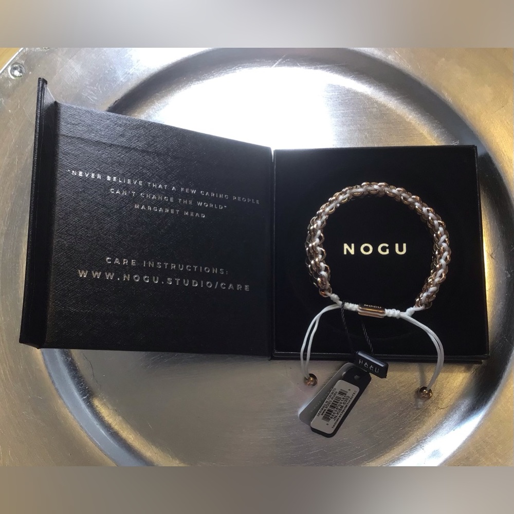 💛🤍 NOGU Deluxe Kismet Gold x White Bracelet 🤍💛